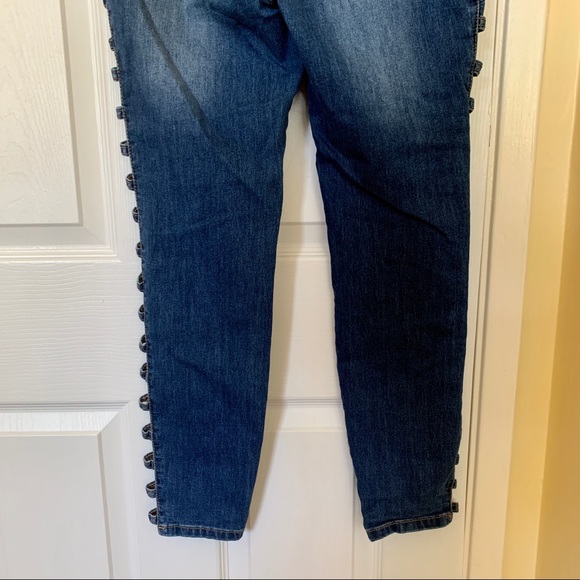 Encore Jeans Side Ladder Cut Out Skinny - Picture 9 of 16